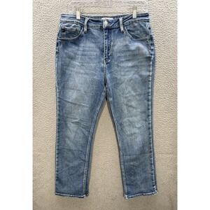 KanCan Jeans Womens 15/31 Blue High Rise Super Skinny Stretch Distressed Denim